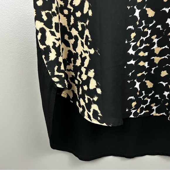 Vince Camuto Animal Print High Low Shirt Size - Picture 6 of 11